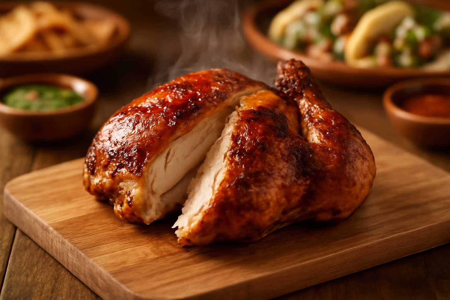 Pollo y rosticería en Santa Mónica, La Barca